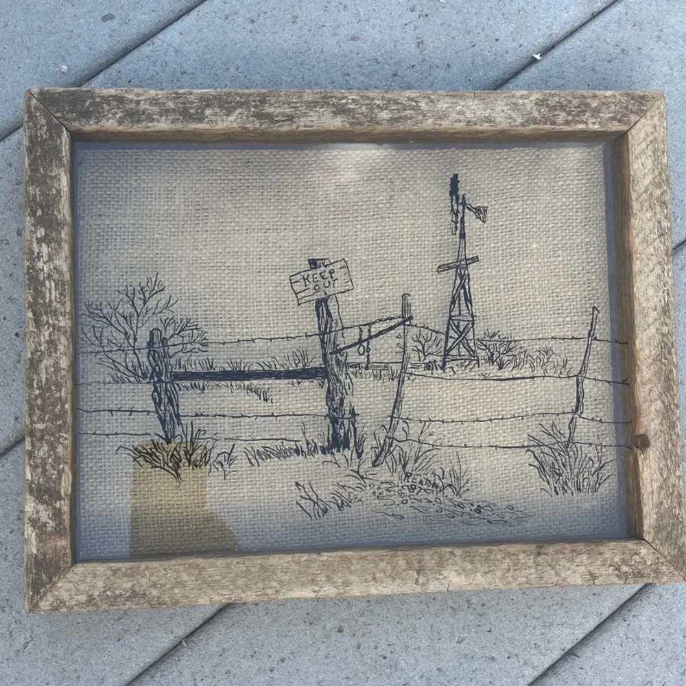 N/A rustic framed